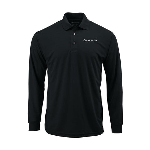 ENERCON Black Paragon  Prescott Long Sleeve Polo